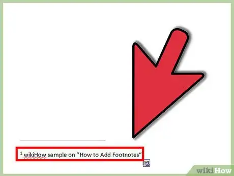 Step 4 Coloque o texto em sua nota de rodapé.