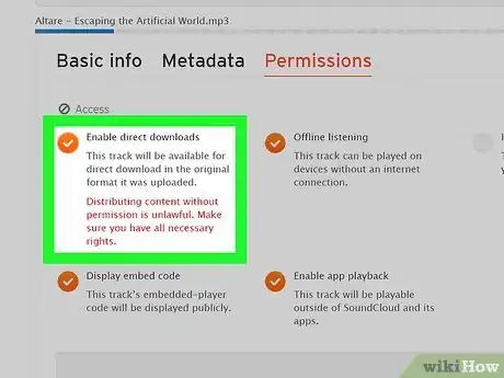 Step 7 Selecione a opção "Enable downloads" (Habilitar downloads) no canto superior esquerdo da janela.