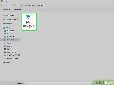 Step 14 Selecione uma das páginas do PDF que acabou de dividir.