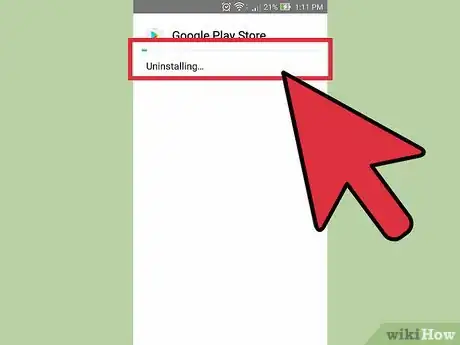 Step 6 Espere pela reinicialização do aplicativo “Google Play Store”.