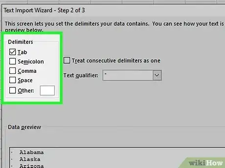 Step 8 Defina suas preferências de delimitação e clique em Avançar.