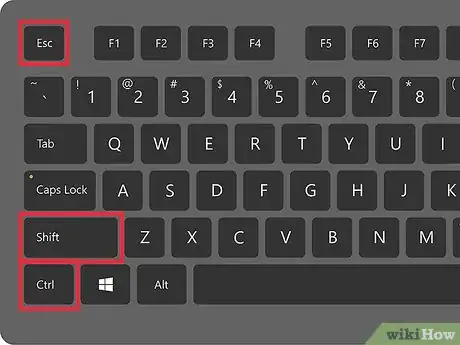 Step 1 Pressione as teclas Ctrl+⇧ Shift+Esc.