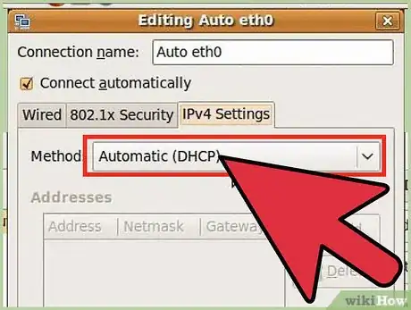 Step 3 Clique em "Configurações de IPV4" (IPV4 Settings).