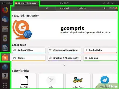 Step 1 Abra o "Ubuntu Software".