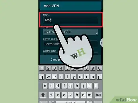 Step 6 Digite o nome do seu VPN no campo adequado.