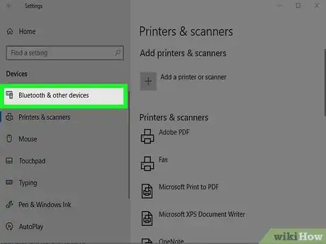 Step 8 Clique em Bluetooth & outros dispositivos.