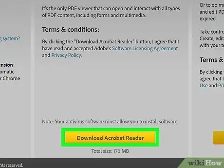Step 1 Baixe o Adobe Acrobat Reader DC.