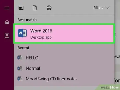 Step 1 Abra o Microsoft Word.