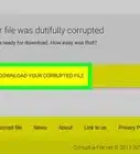 Corromper um Arquivo de Propósito Usando o Corrupt a File
