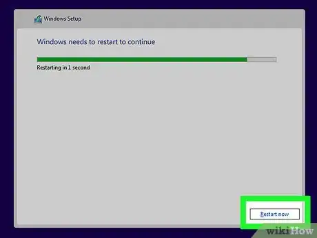 Step 6 Siga as instruções em tela para instalar o Windows.