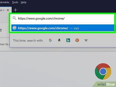 Step 8 Acesse o website do Chrome em outro navegador de internet.