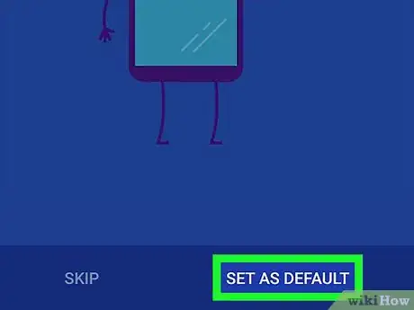 Step 3 Siga as instruções na tela para tornar o Messages o aplicativo padrão de SMS.