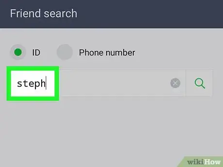 Step 5 Digite o nome de usuário ou número de telefone da pessoa que você deseja adicionar.
