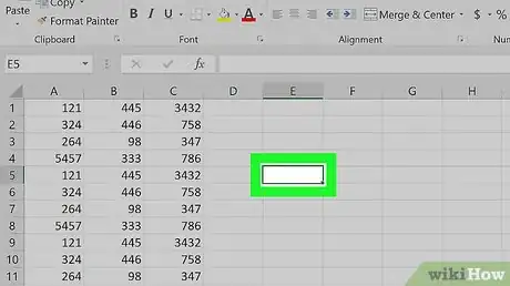 Step 4 Selecione a célula onde você quer inserir a fórmula avançada.