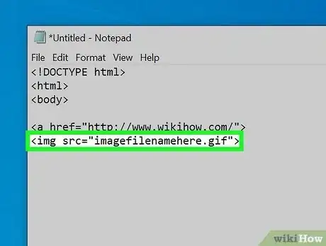 Step 6 Digite o link, em formato HTML, da imagem que você gostaria de usar.