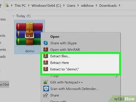 Step 10 Extraia o arquivo “.zip”.