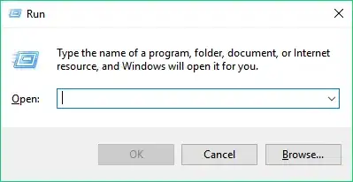 Run window empty.png