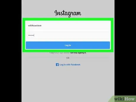 Step 5 Acesse sua conta do Instagram.