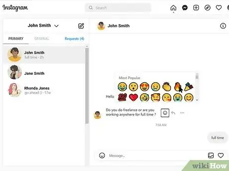 Step 5 Clique em um emoji para usá-lo.