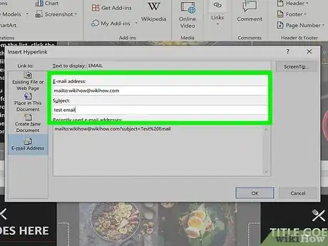 Step 4 Digite o endereço e o assunto do e-mail.