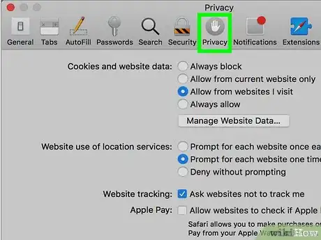 Step 4 Clique na aba Privacidade.