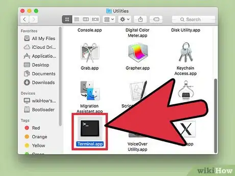 Step 1 Abra o Terminal, que estará em Aplicativos → Utilitários → Terminal.