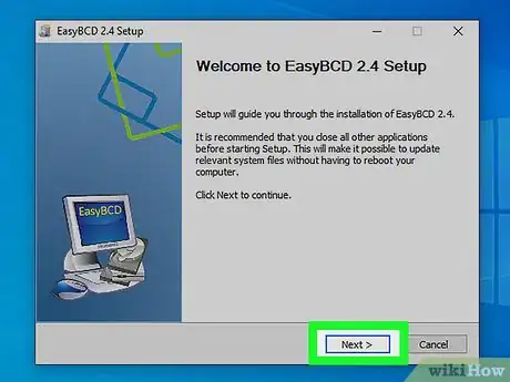 Step 7 Siga as instruções em tela para instalar o EasyBCD.
