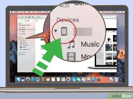 Step 4 Clique no botão iPad no iTunes.