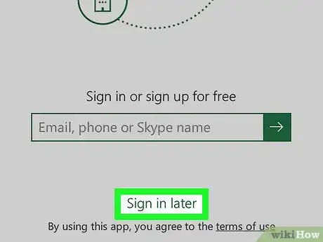 Step 2 Toque em Fazer login depois, na parte inferior da tela.