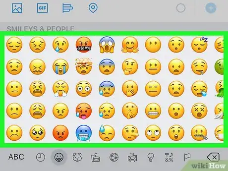 Step 4 Escolha um emoji para inserir na mensagem.