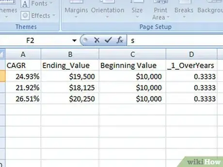 Step 8 Por fim, você poderá construir uma tabela para investimentos semelhantes.