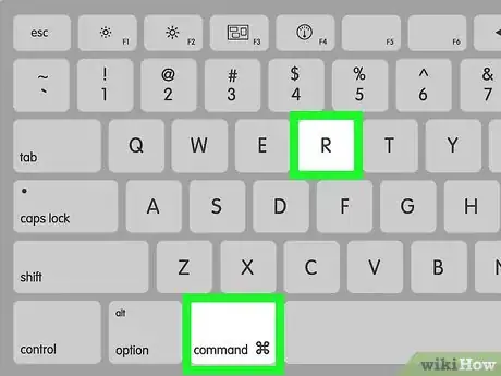 Step 3 Aperte e segure as teclas ⌘ Command e R.