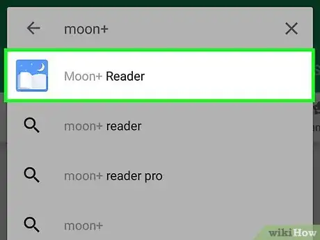Step 4 Toque no aplicativo gratuito Moon+ Reader.