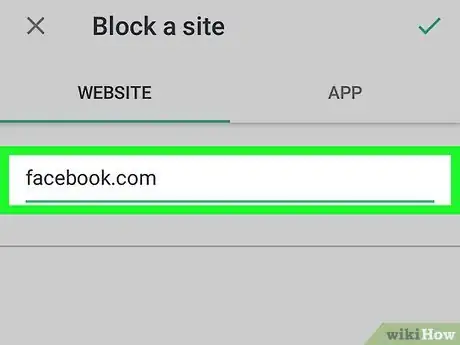 Step 8 Digite o endereço a ser bloqueado.