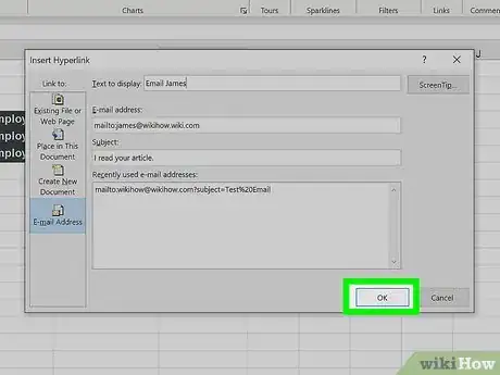 Step 8 Clique em OK para inserir o link.
