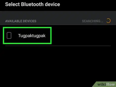 Step 5 Selecione o dispositivo certo nos dois Androids que deseja conectar.