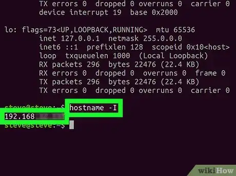 Step 7 Experimente o comando “hostname”.