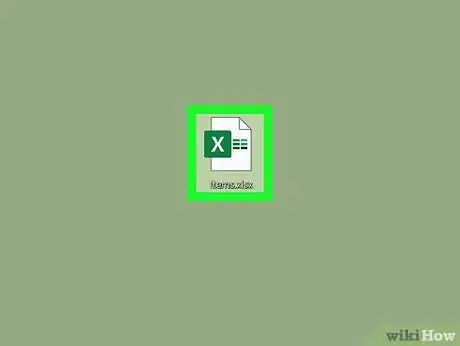 Step 1 Abra o projeto no Excel.