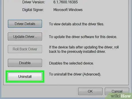 Step 9 Clique em Desinstalar, no canto esquerdo inferior da janela.