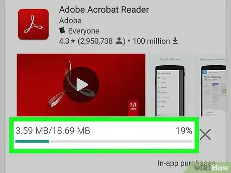 Step 6 Aguarde até o final do download do "Adobe Acrobat Reader".