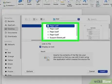 Step 6 Selecione o PDF que você quer inserir.
