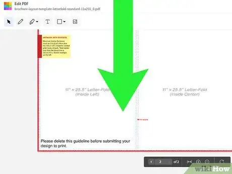Step 4 Navegue até a parte do documento onde você quer inserir a imagem.