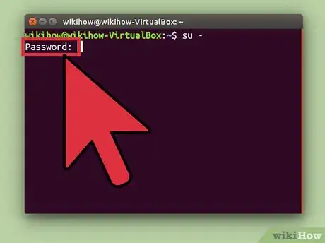 Step 3 Digite a senha de root quando solicitado.
