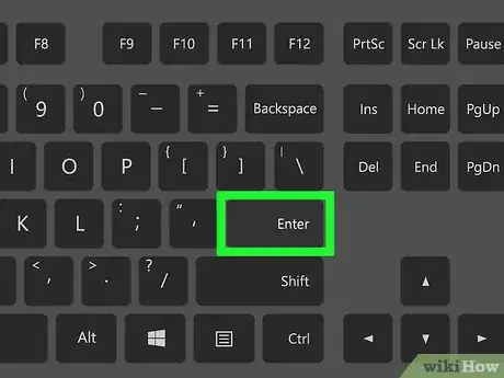 Step 6 Aperte a tecla “Enter”