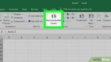 Step 4 Clique em Gráficos Recomendados.