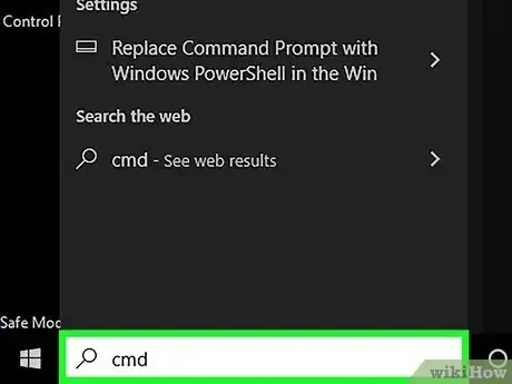 Step 2 Pressione a tecla Windows e digite cmd.