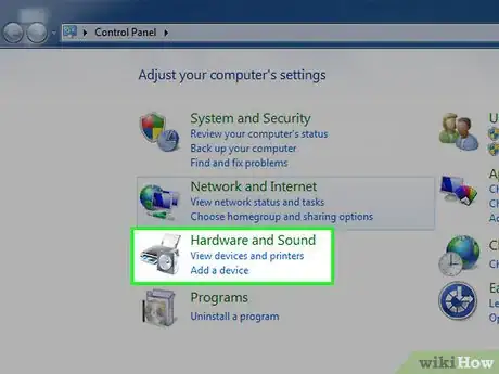 Step 4 Clique em Adicionar um dispositivo abaixo de "Hardware e Som" no lado direito da janela.