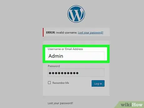 Step 9 Digite os eventuais dados de login encontrados.