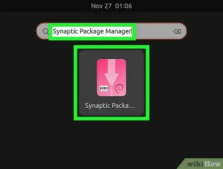 Step 2 Abra o Synaptic.