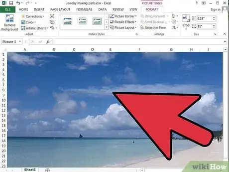 Step 6 Redimensione a imagem para caber na área que você deseja.